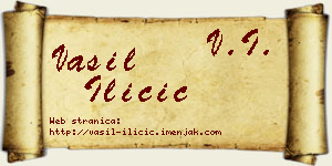 Vasil Iličić vizit kartica